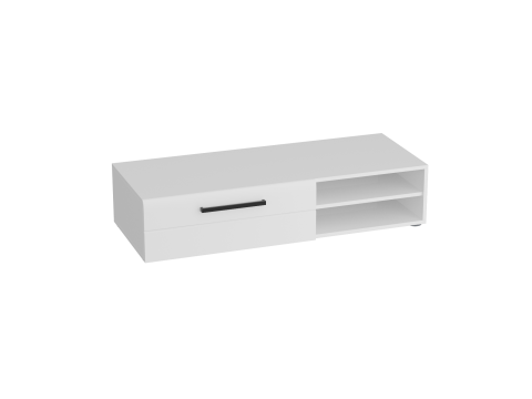 Тумба 1220 низкая Кёльн Белый Аляска/ Белый глянец