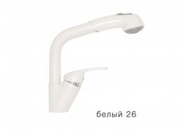 Смеситель для кухни Высокая лейка Polygran Белый 26